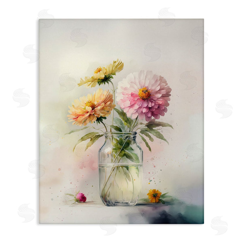 Leah McLean | Pink & Yellow Dahlias