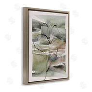 Divisha Mehta | Flower Outline on Green