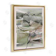 Divisha Mehta | Flower Outline on Green