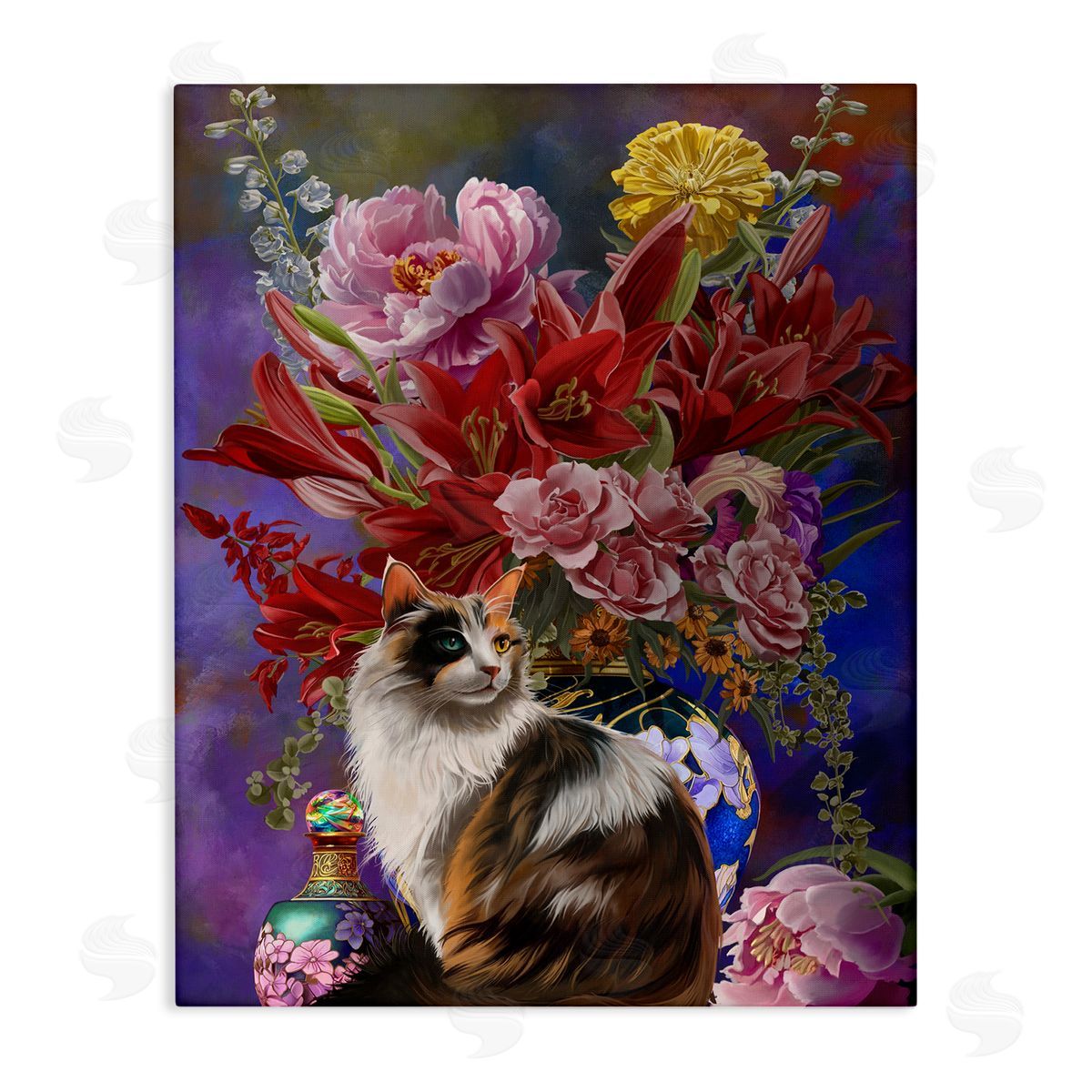 Nene Thomas | Cat & Flower Chinoiserie