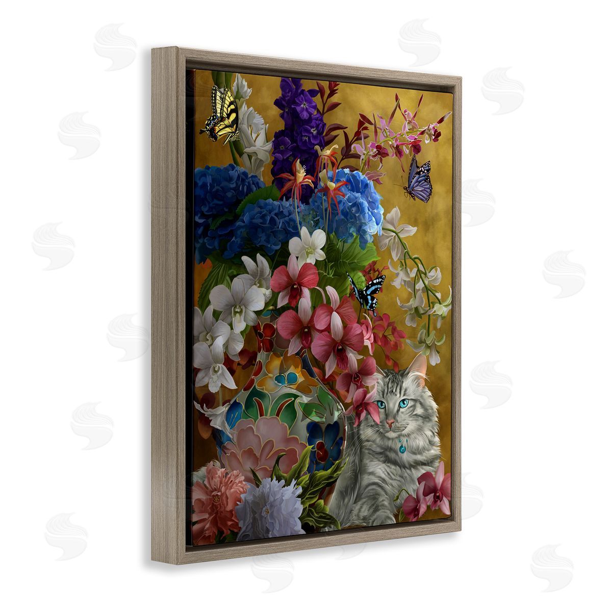 Nene Thomas | Gilded Cat & Flowers