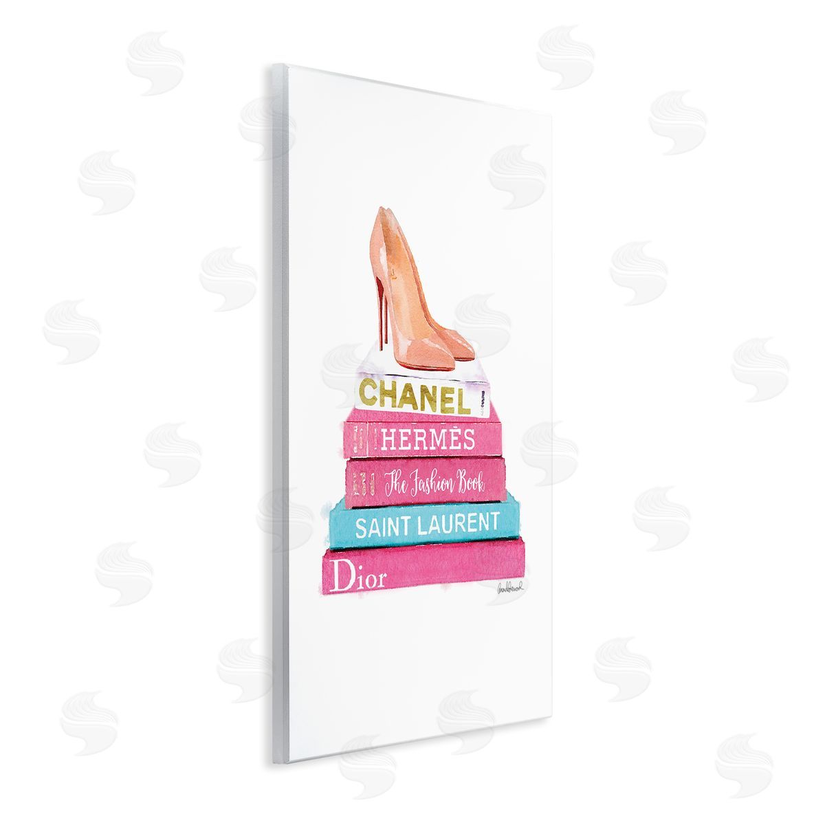 Amanda Greenwood Fashion Bookstack Heels Wall Plaque Artside_