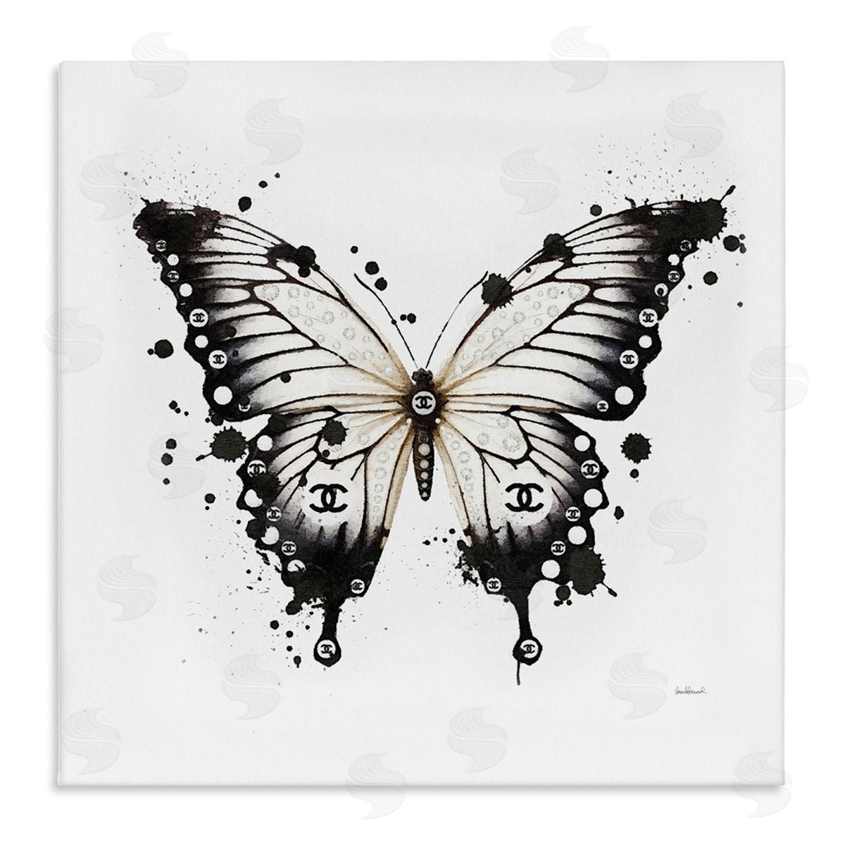 Amanda Greenwood | Modern Black Butterfly