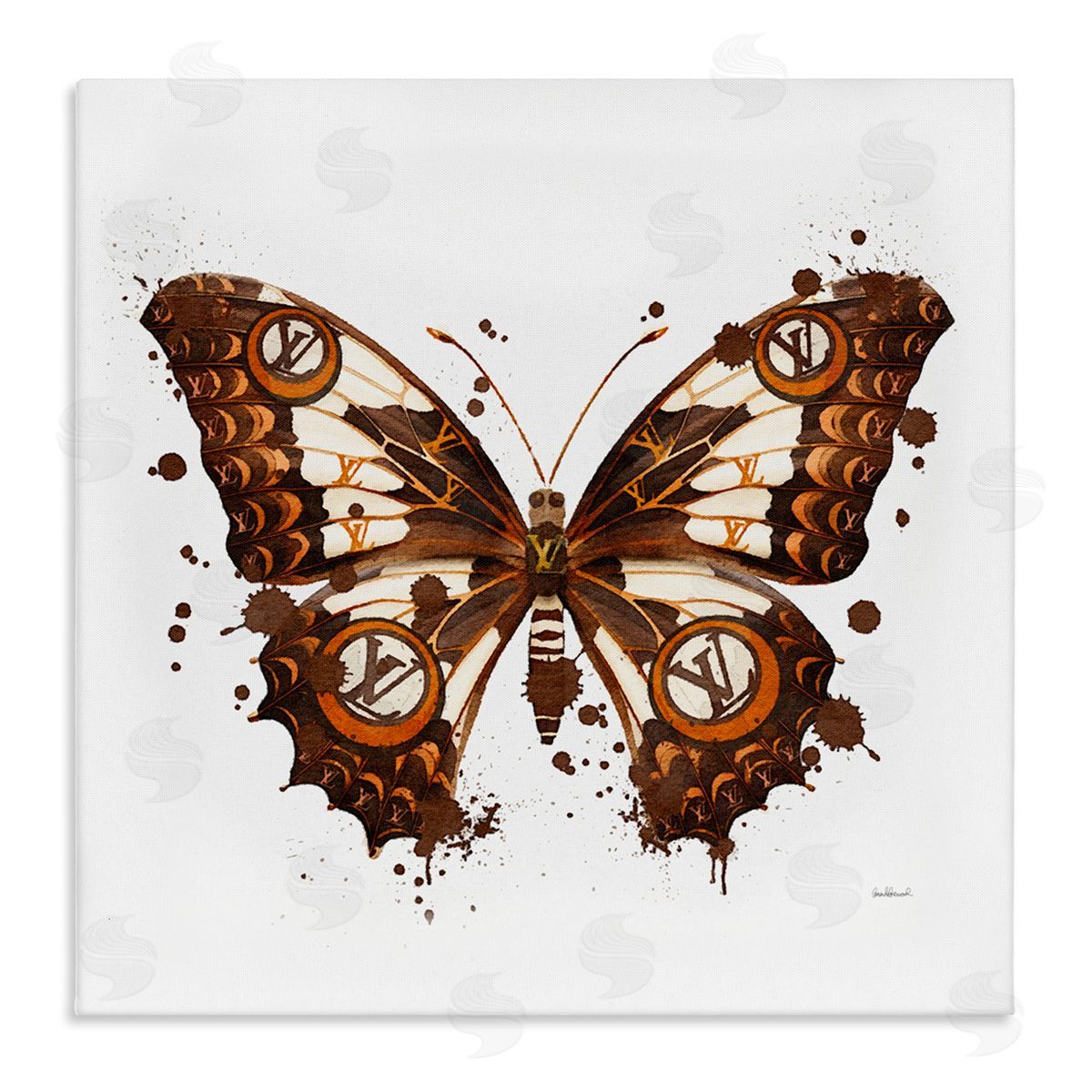 Amanda Greenwood Modern Glam Butterfly Canvas Wall Art
