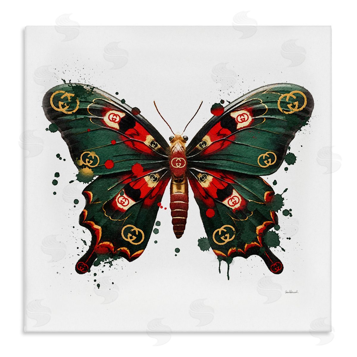 Amanda Greenwood Fashion Brand Butterfly Canvas Wall Art