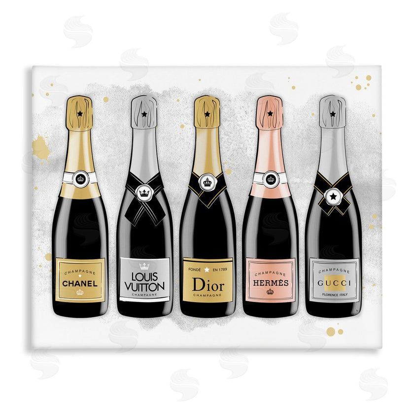 Martina Pavlova Varied Glam Champagne Canvas Wall Art