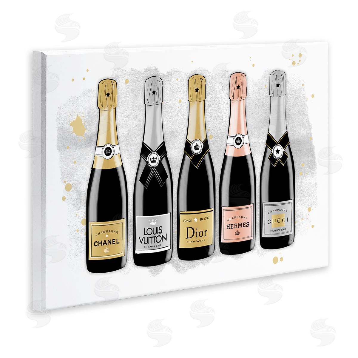 Martina Pavlova Varied Glam Champagne Wall Plaque Artside_