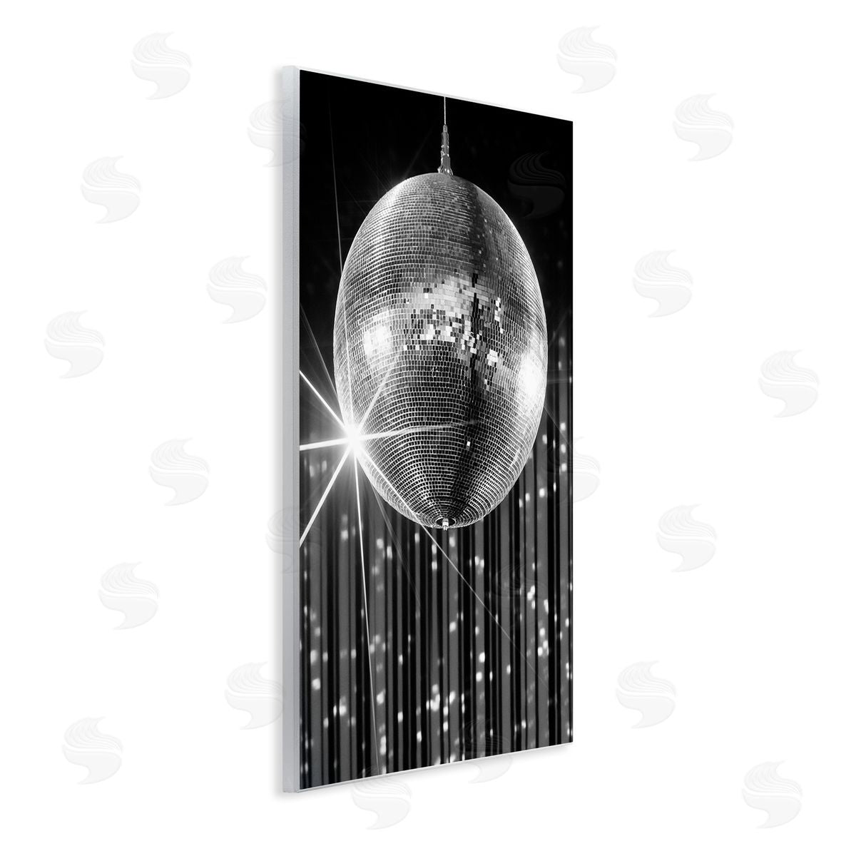Jesse Keith Black Disco Ball Wall Plaque Artside_