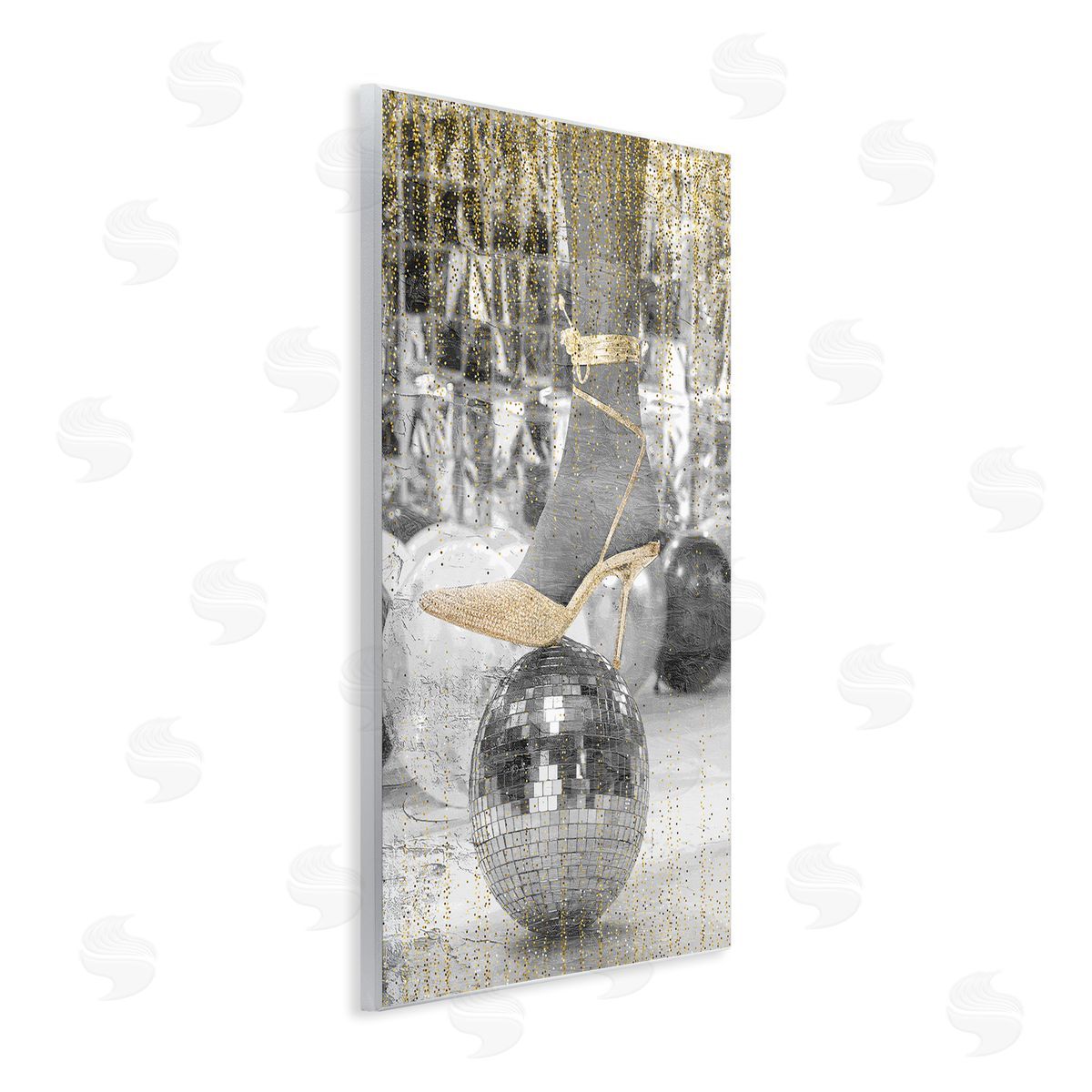 Kim Allen Glam Heels Disco Ball Wall Plaque Artside_