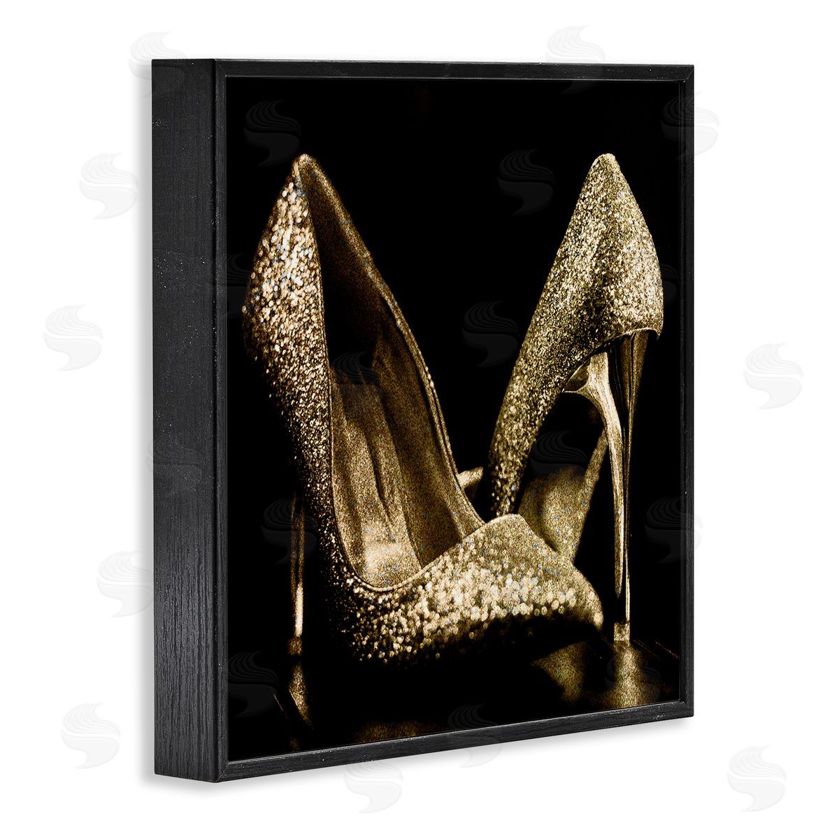 Kim Allen Dark Glam Shoes Photography Black Framed Giclee Wall Artside_
