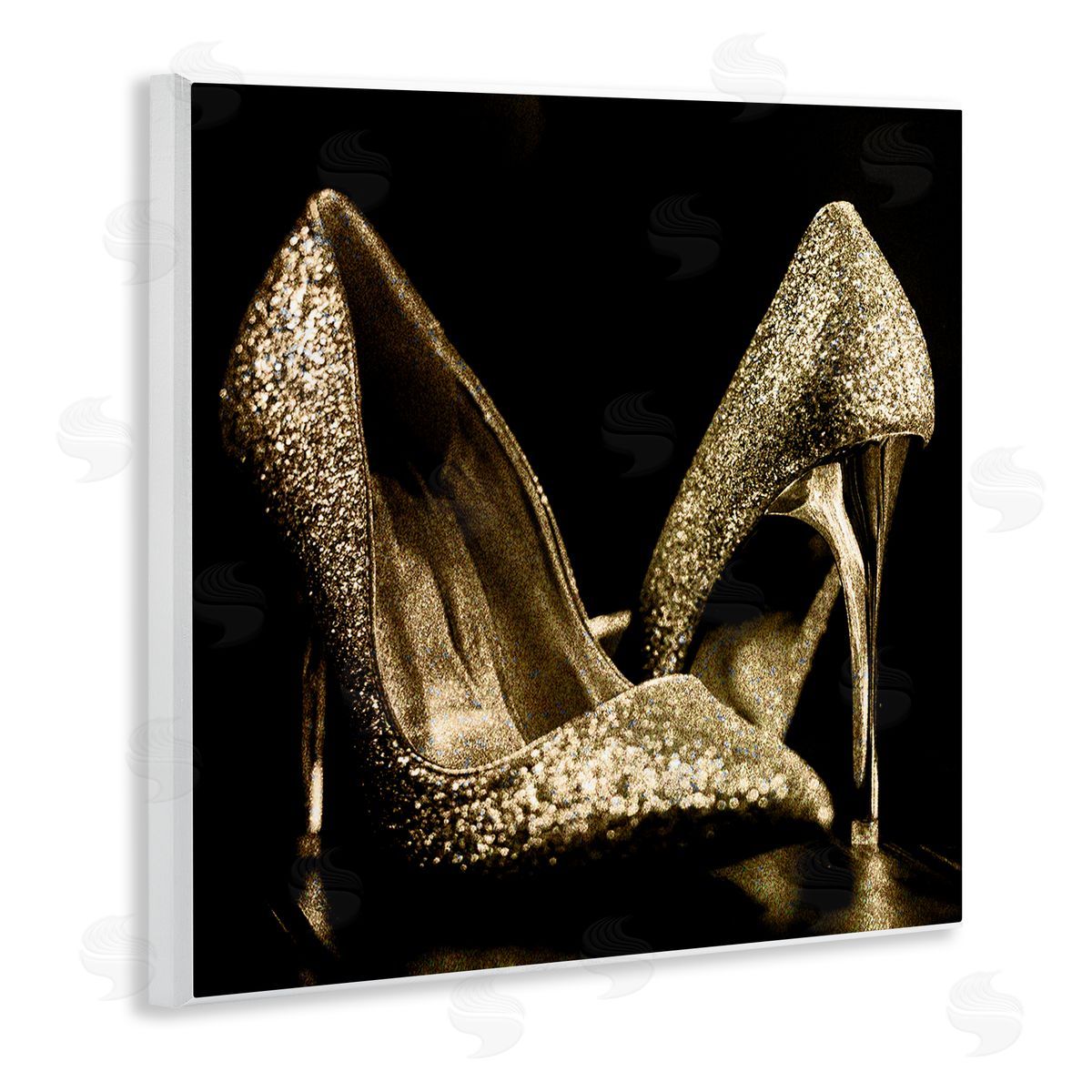 Kim Allen Dark Glam Shoes Photography Wall Plaque Artside_