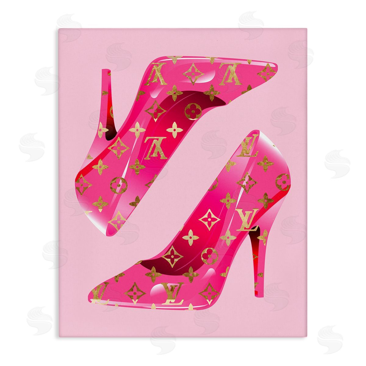 Stupell Studio | Pink Glam Logo Shoes