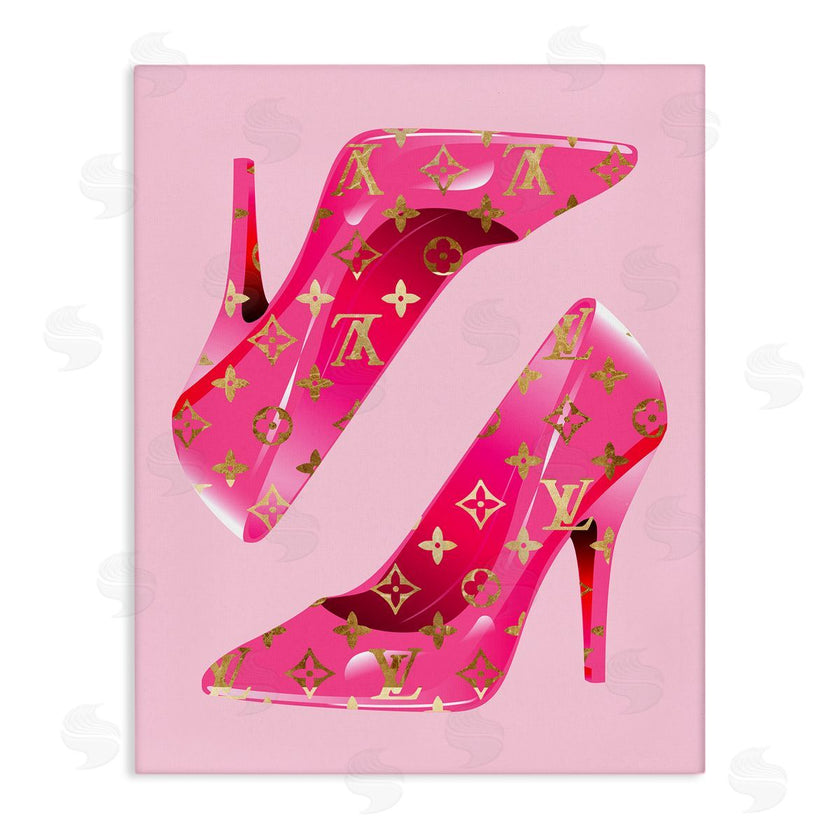 Stupell Studio | Pink Glam Logo Shoes