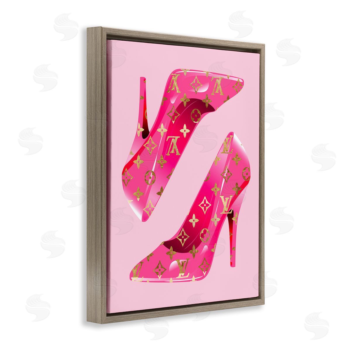 Stupell Studio | Pink Glam Logo Shoes