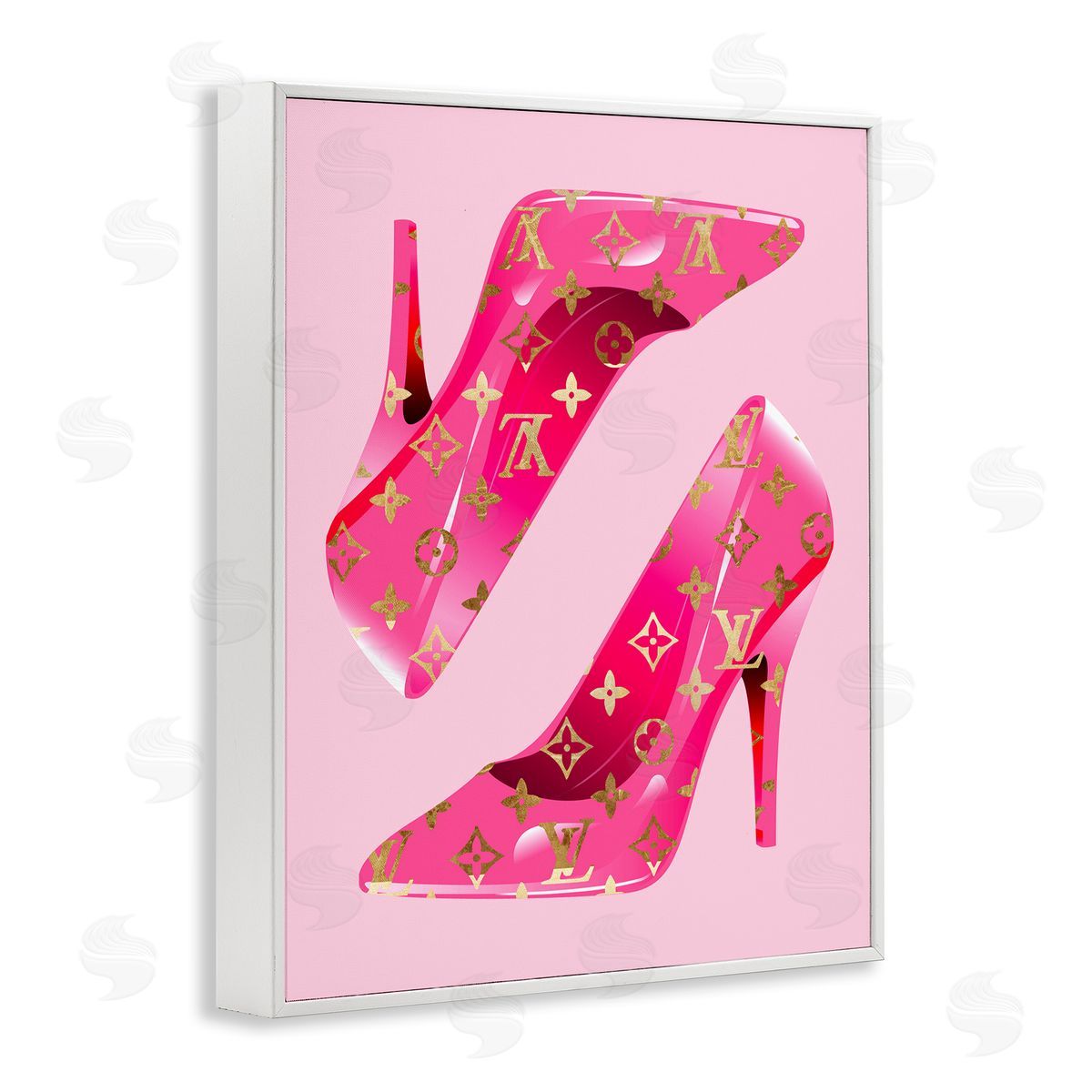 Stupell Studio | Pink Glam Logo Shoes