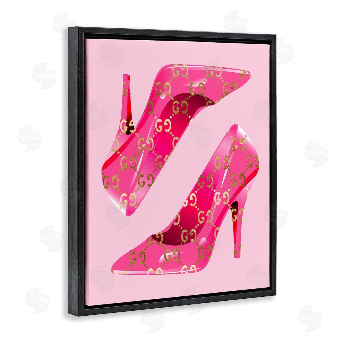 Stupell Studio Fashion Brand Heels Black Floater Frame Canvas Artside_