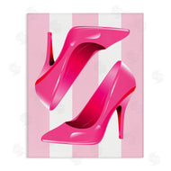 Stupell Studio | Heels on Pink Stripes