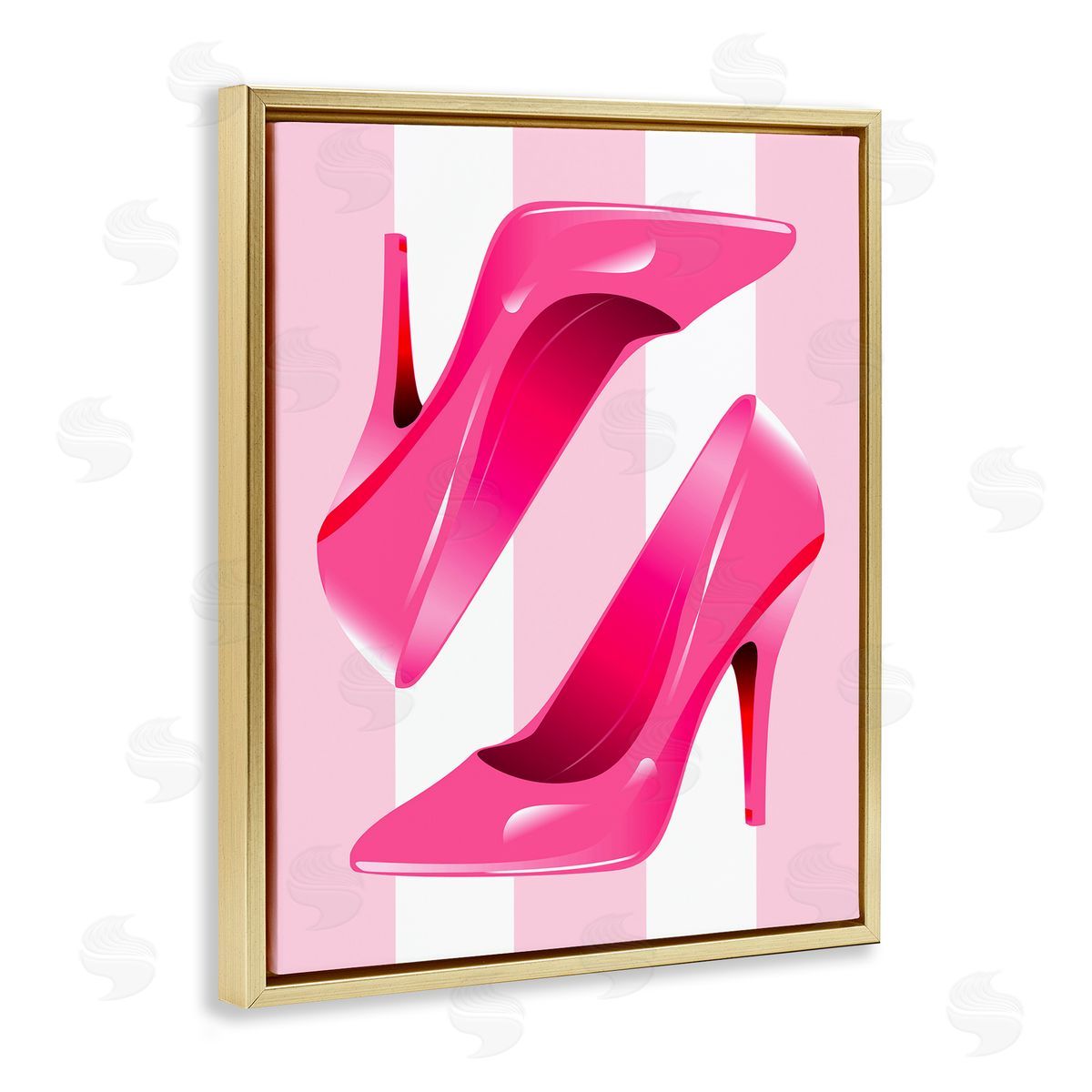 Stupell Studio | Heels on Pink Stripes