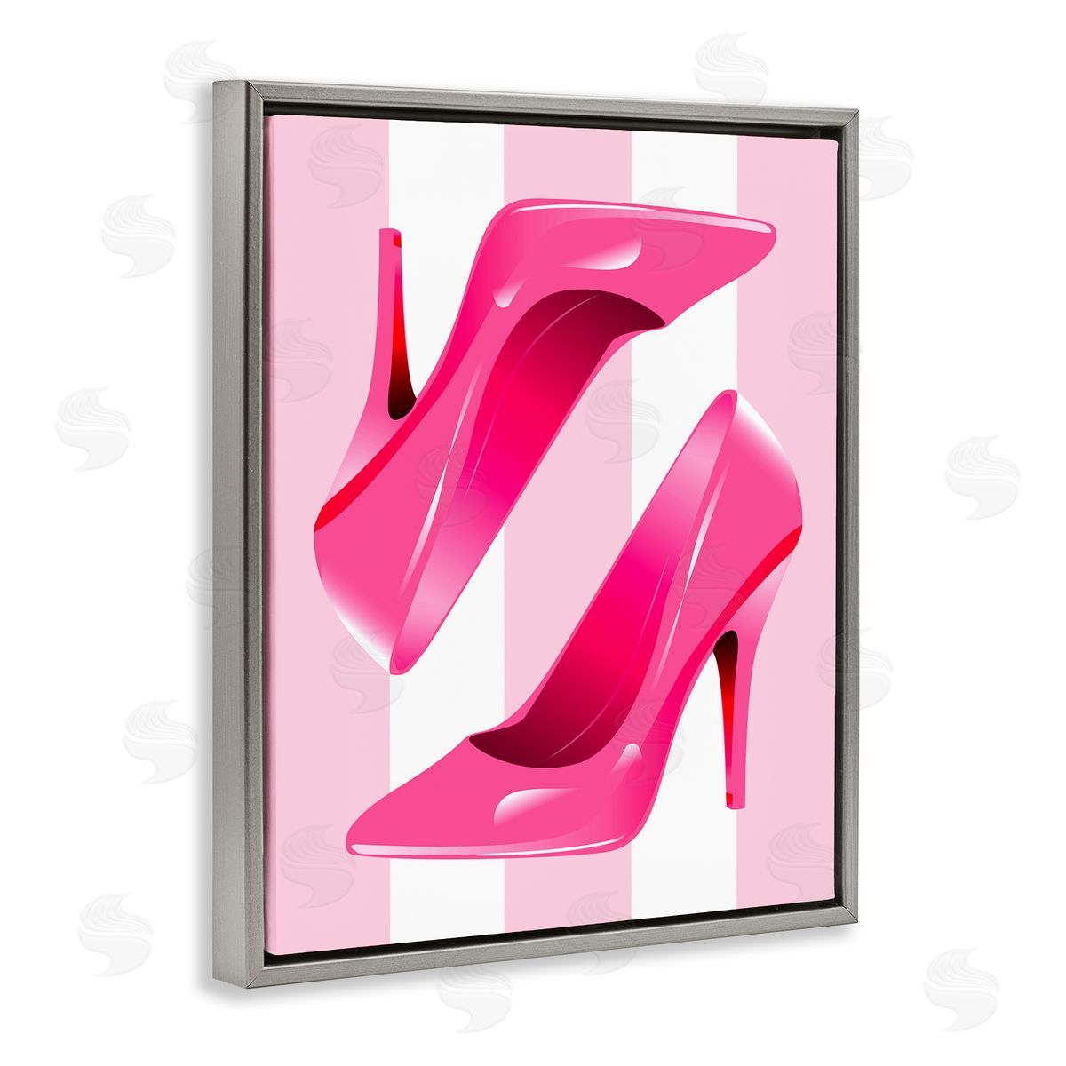 Stupell Studio | Heels on Pink Stripes