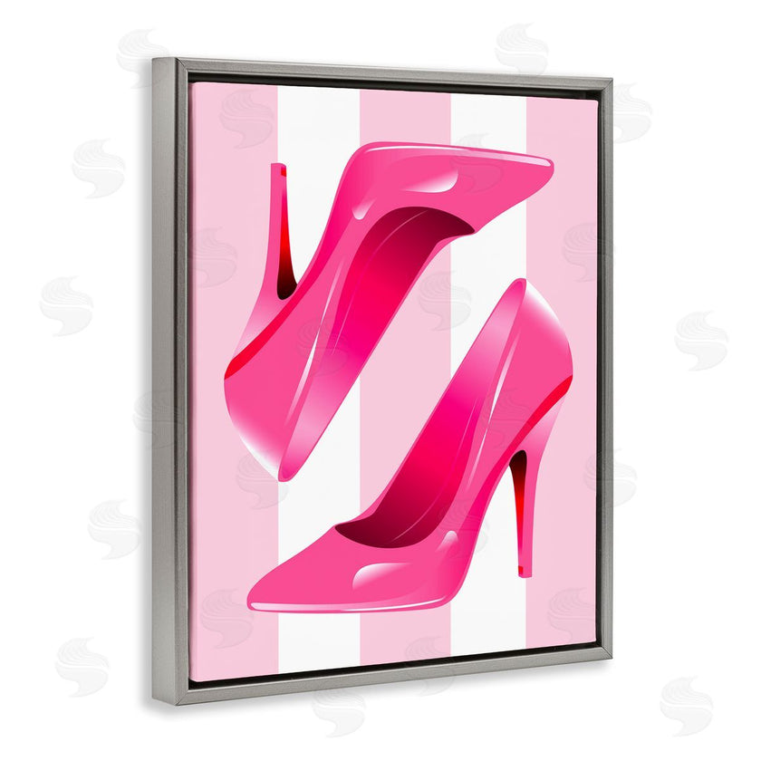 Stupell Studio | Heels on Pink Stripes