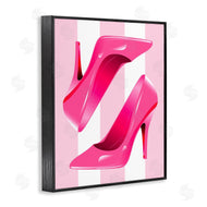 Stupell Studio | Heels on Pink Stripes