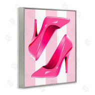 Stupell Studio | Heels on Pink Stripes