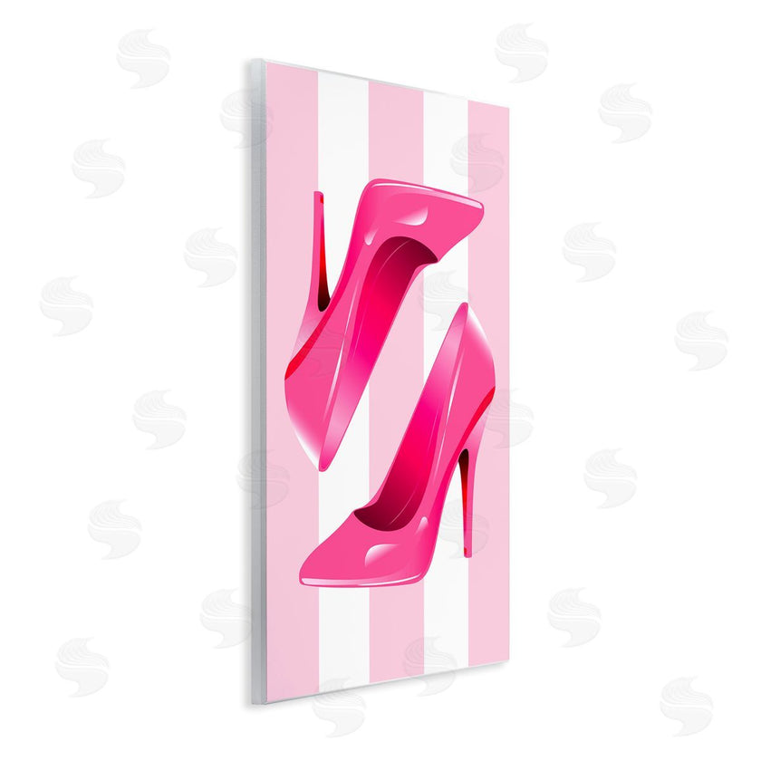 Stupell Studio | Heels on Pink Stripes
