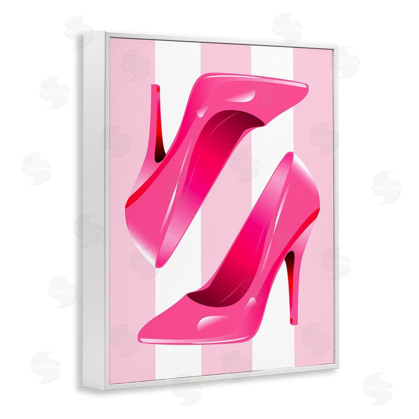 Stupell Studio | Heels on Pink Stripes