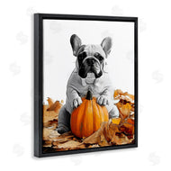 Annalisa Latella | Puppy with Fall Pumpkin