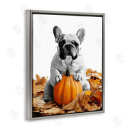 Annalisa Latella | Puppy with Fall Pumpkin