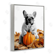 Annalisa Latella | Puppy with Fall Pumpkin