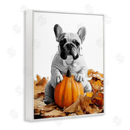 Annalisa Latella | Puppy with Fall Pumpkin