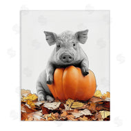 Annalisa Latella | Pig & Autumn Leaves