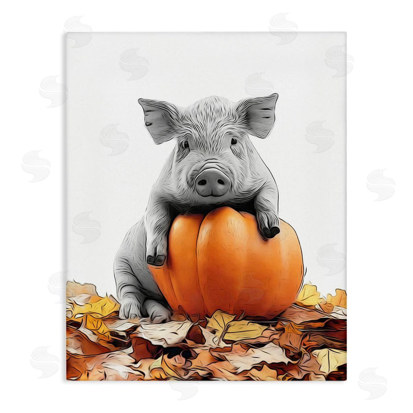 Annalisa Latella | Pig & Autumn Leaves