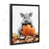 Annalisa Latella | Pig & Autumn Leaves