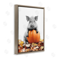 Annalisa Latella | Pig & Autumn Leaves