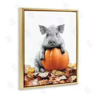 Annalisa Latella | Pig & Autumn Leaves