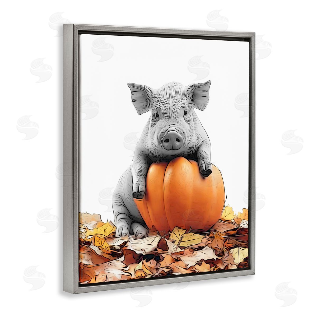 Annalisa Latella | Pig & Autumn Leaves