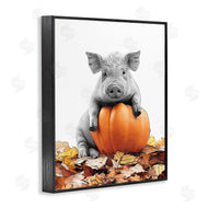 Annalisa Latella | Pig & Autumn Leaves
