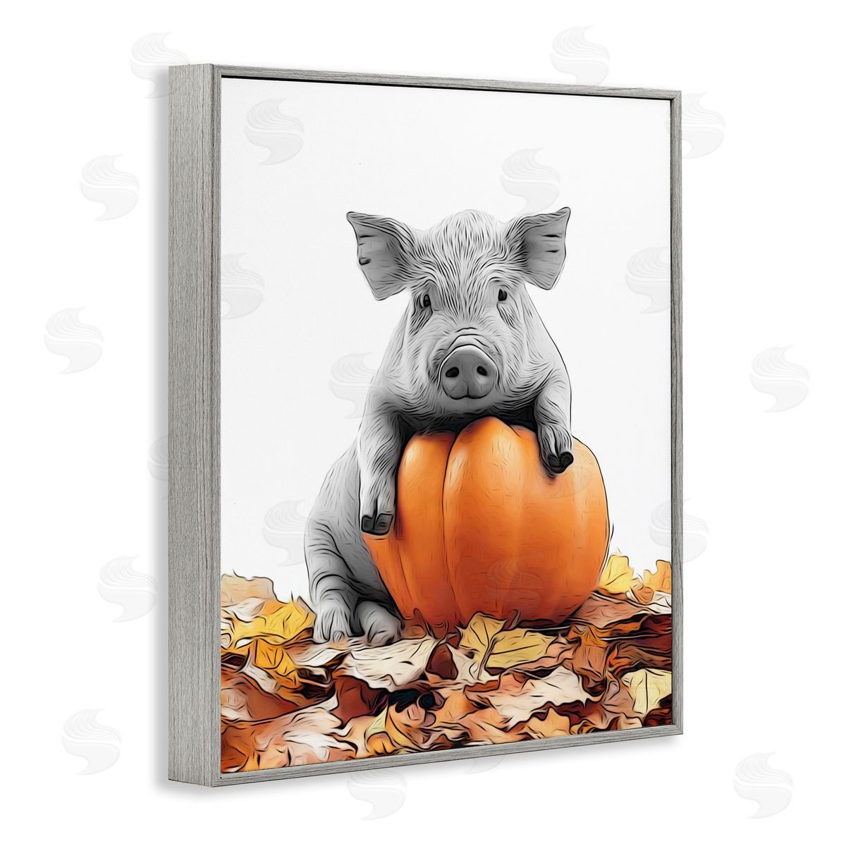 Annalisa Latella | Pig & Autumn Leaves