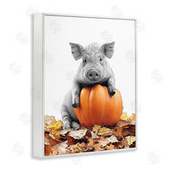 Annalisa Latella | Pig & Autumn Leaves