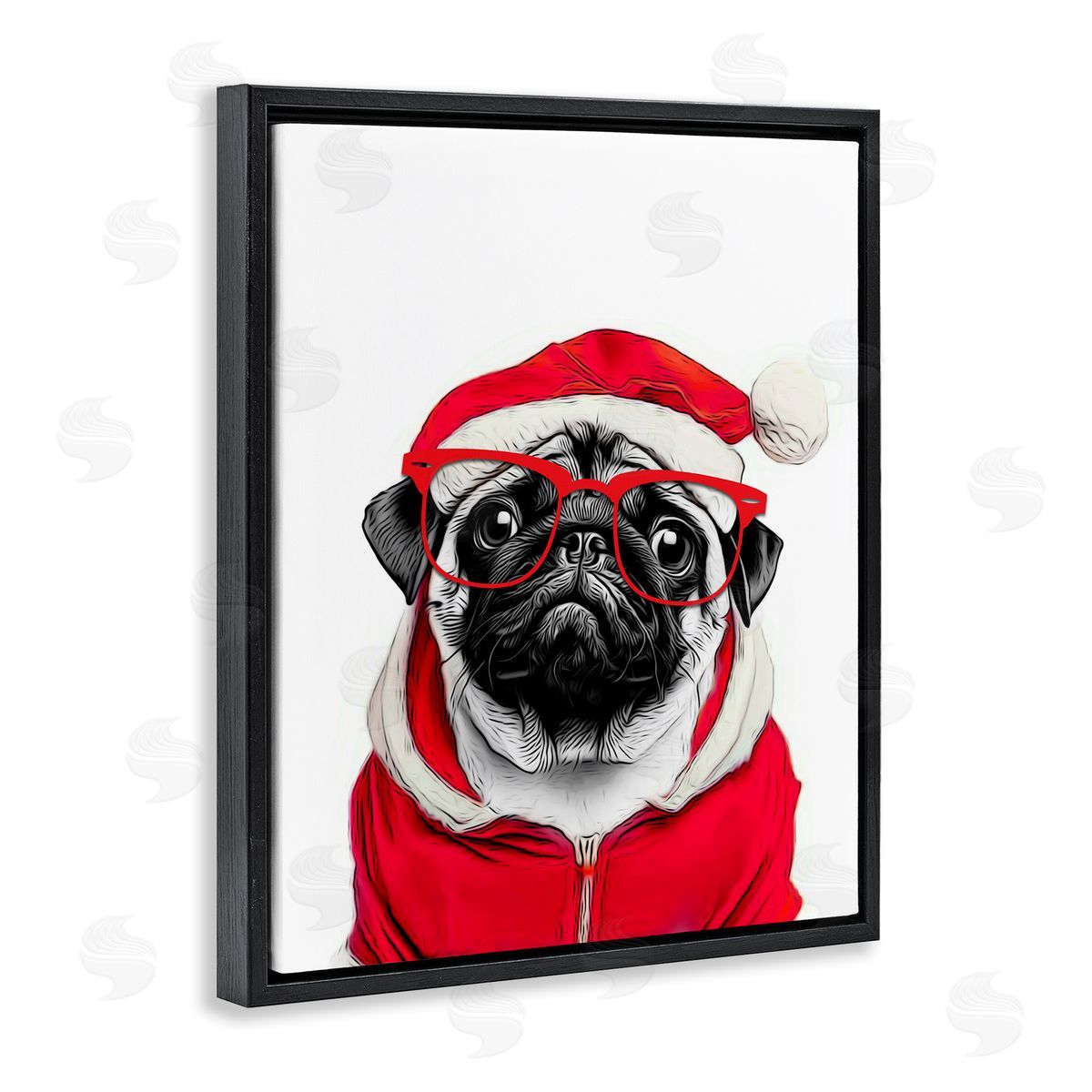 Annalisa Latella | Pug in Santa Hat
