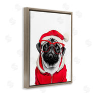 Annalisa Latella | Pug in Santa Hat