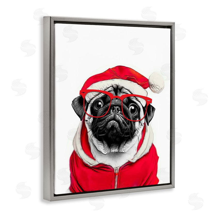 Annalisa Latella | Pug in Santa Hat