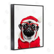 Annalisa Latella | Pug in Santa Hat
