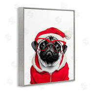 Annalisa Latella | Pug in Santa Hat