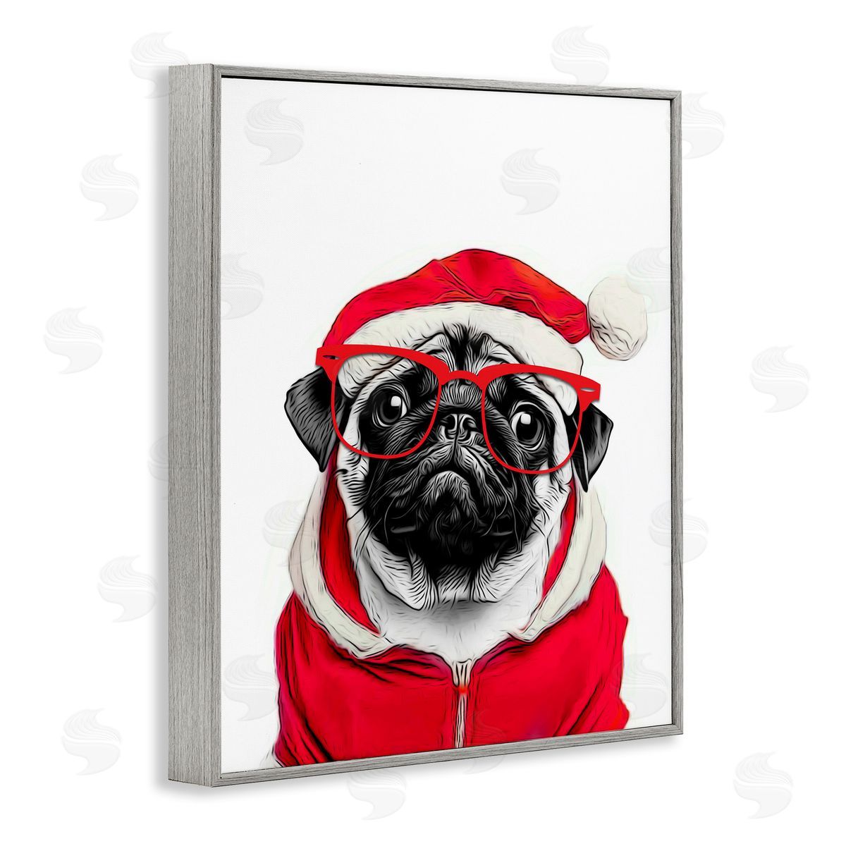 Annalisa Latella | Pug in Santa Hat
