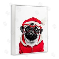 Annalisa Latella | Pug in Santa Hat