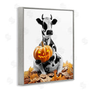 Annalisa Latella | Cow with Jack-o-Lantern