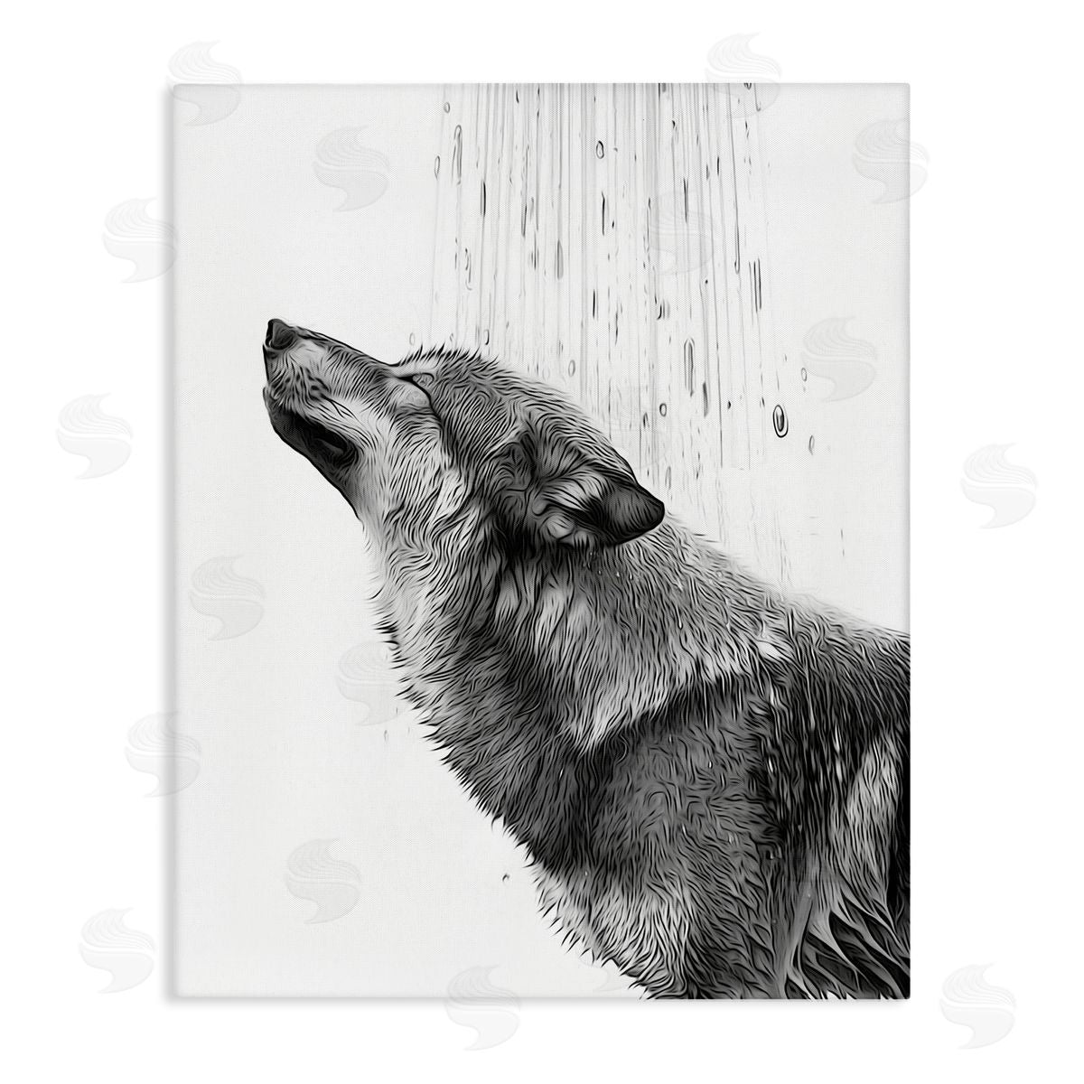 Annalisa Latella | Wolf in Bathroom Splash